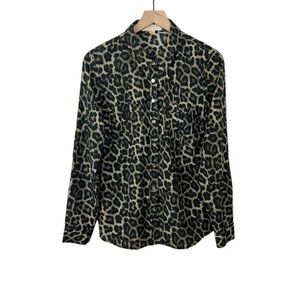 Michael Kors Leopard Print Blouse